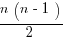 {n(n-1)}/{2}