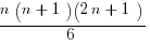 {n(n+1)(2n+1)}/6